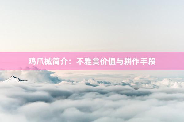 鸡爪槭简介：不雅赏价值与耕作手段